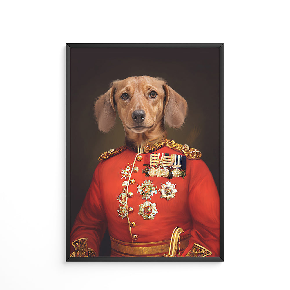 Red Royal Pet Portrait